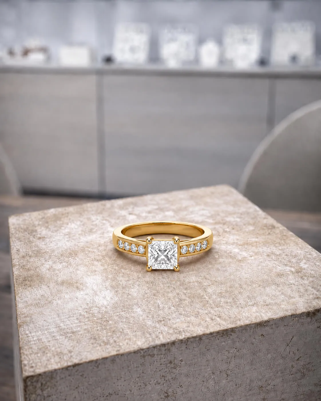 Bague diamant princesse
